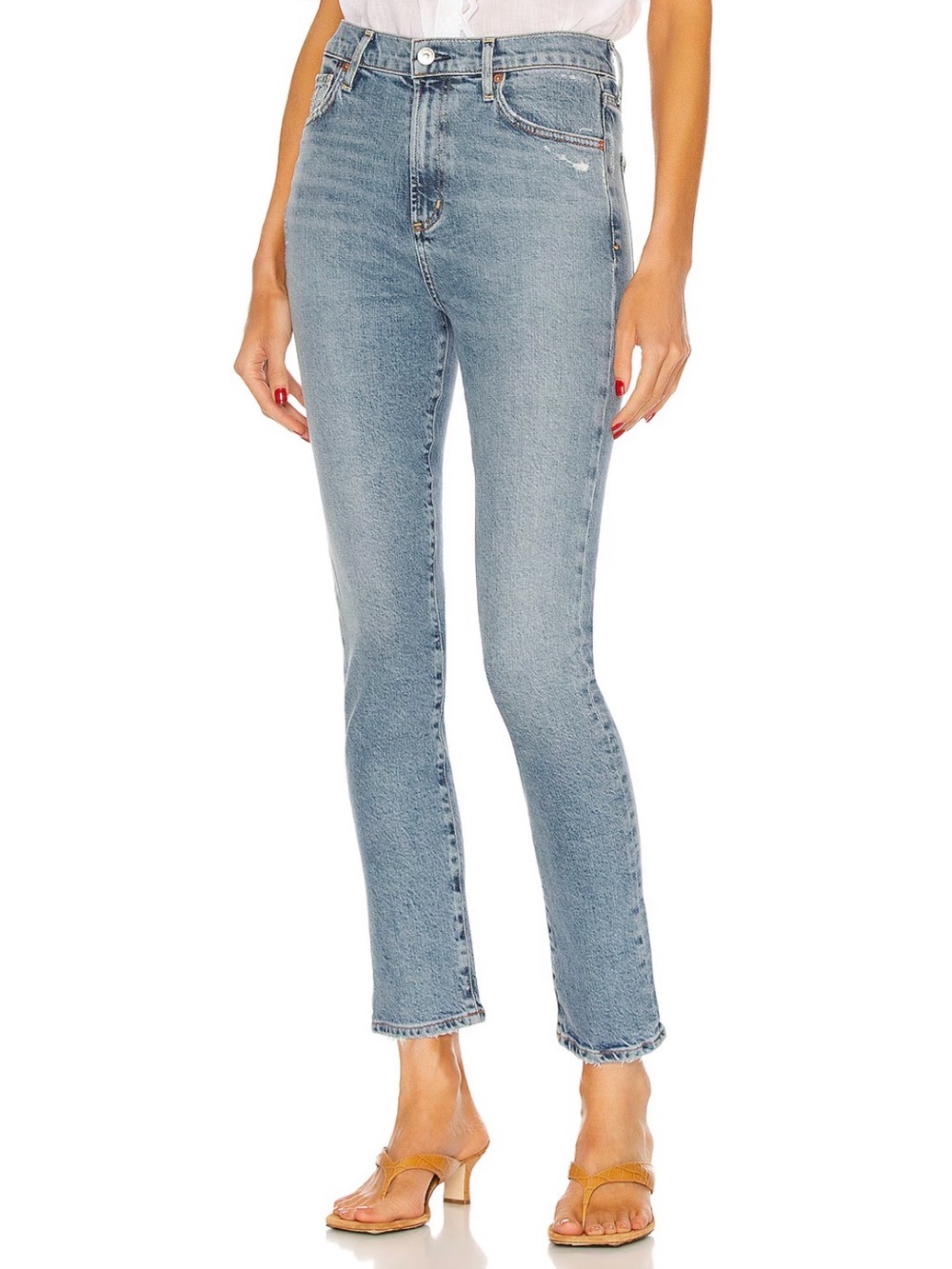 Citizens of Humanity Olivia High Ride Slim Jean in color Chit Chat, size 29